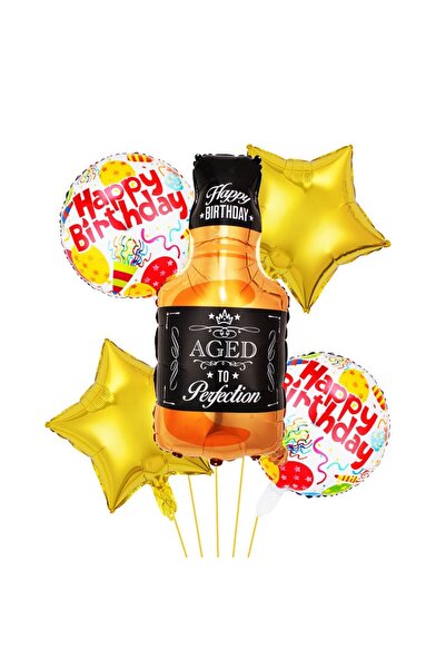 Flippy Set 5 Baloane Folie Sticlă de Whisky