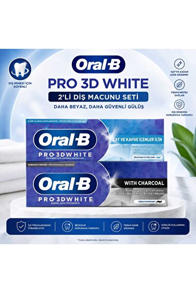 Oral-B Pro 3D White Diş macunu Avantajlı Set 75 ml