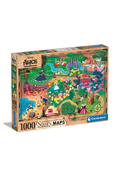 CLEMENTONI Παζλ Story Maps Η Αλίκη Στη Χώρα Των Θαυμάτων 1000 τμχ
