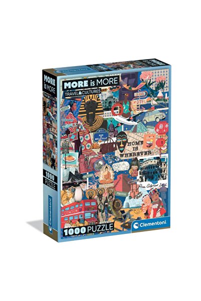 CLEMENTONI Παζλ More is More Collection Travel & Cultures 1000 τμχ - Compact Box
