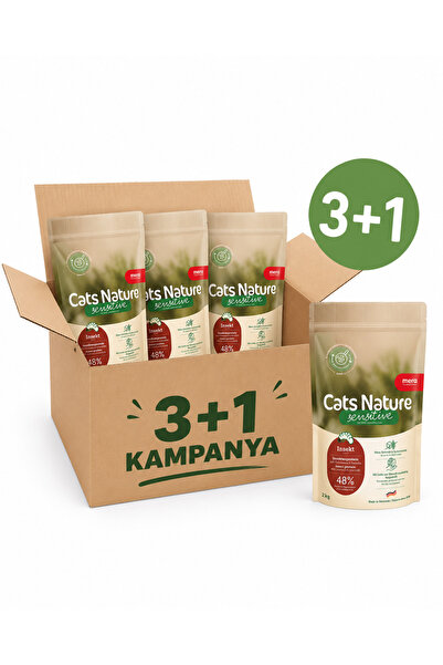 Mera Cats Nature Sensitive Adult Insect Kedi Maması 2 Kg (3+1)