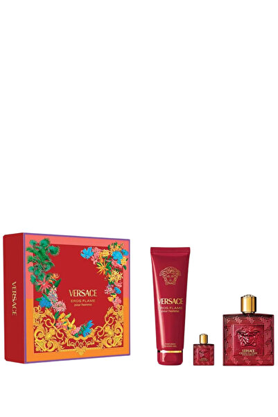 Versace Комплект Versace: Eros Flame, Парфюмна вода, За мъже, 100 мл + Eros F...