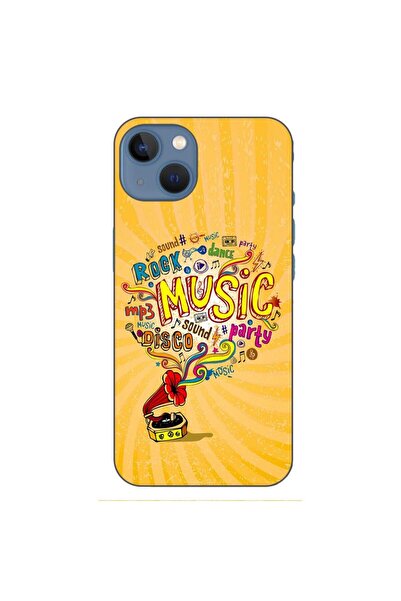 OEM Husa compatibila cu Apple iPhone 13 Silicon Gel Tpu Model Muzica la Gramofon