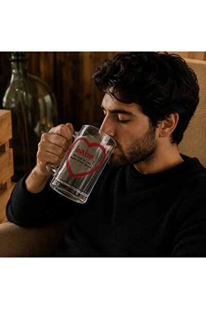 LADİJİTAL BASKI ÇÖZÜMLERİ Special Beer Glass for Fathers