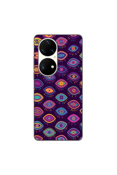 OEM Case compatible with Huawei P50 Pro Silicone Gel Tpu Tribal Eyes Pattern