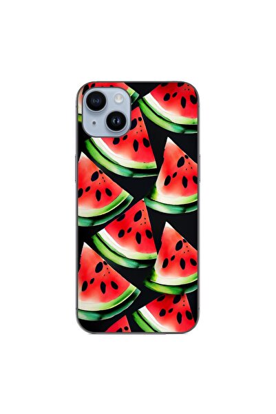 OEM Husa compatibila cu Apple iPhone 14 Plus Silicon Gel Tpu Model Watermelon...