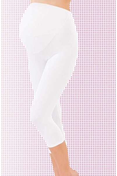 İmer Lingerie 4340 Premium Series White Cotton/Modal Combed Cotton Maternity ...