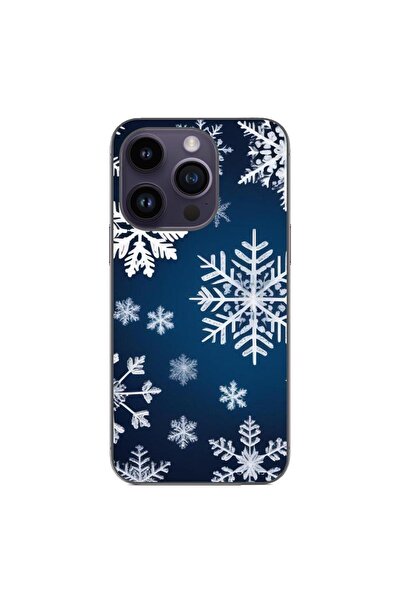 OEM Husa compatibila cu Apple iPhone 14 Pro Silicon Gel Tpu Model Fulgi de Nea