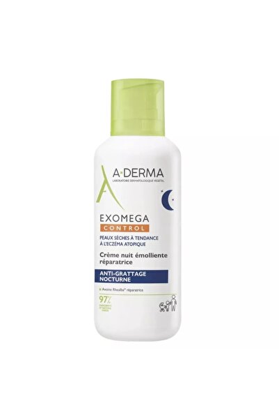 A-DERMA Επανορθωτική και μαλακτική κρέμα νύχτας για ξηρό δέρμα Exomega Contro...