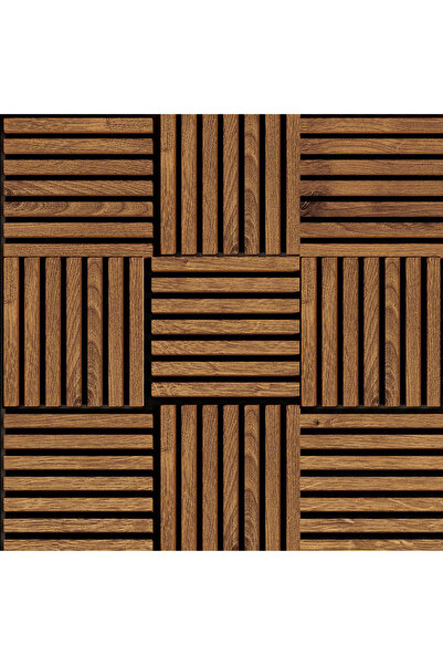Stef's Cat Modul Riflaj MDF Decorativ LDA PREMIUM de Tip Panou Acustic, Steja...