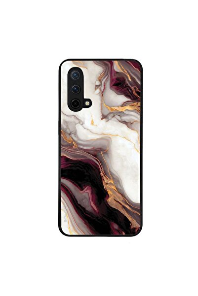Sonique Θήκη Marble Series για OnePlus Nord CE 5G Μπορντώ