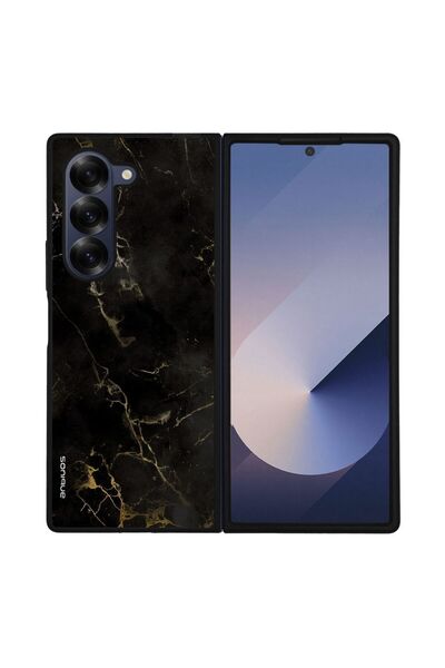 Sonique Θήκη Marble Series για Samsung Galaxy Z Fold 6 Μαύρο 01