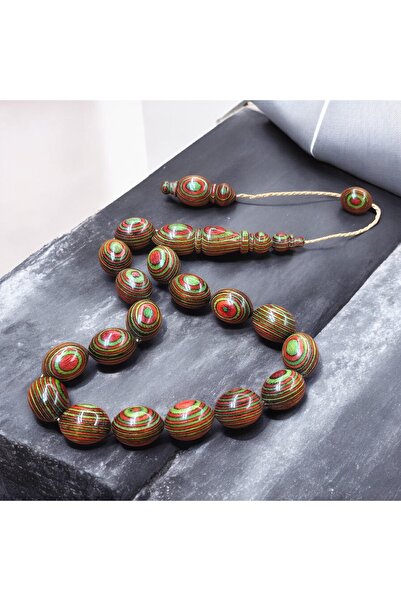 İnan Tesbih Efe Collection Camphor Tree Barley Cut Rosary Beads