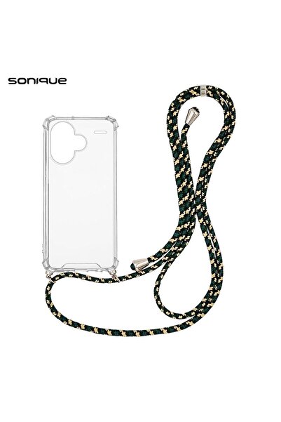Sonique Θήκη Σιλικόνης με Κορδόνι Armor Clear Xiaomi Redmi Note 13 Pro Plus 5...