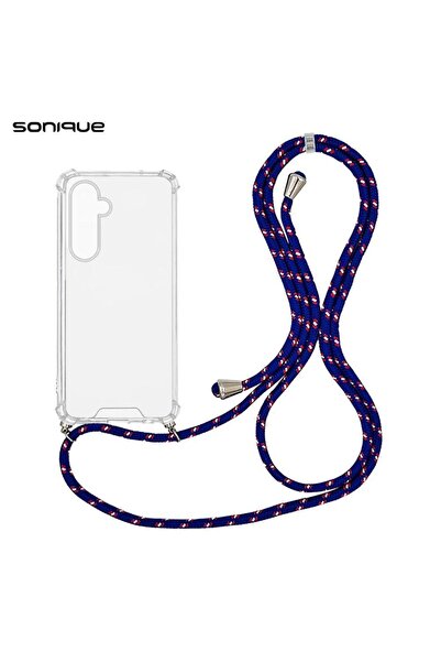 Sonique Θήκη Σιλικόνης με Κορδόνι Armor Clear Samsung Galaxy S25 Plus Rainbow...