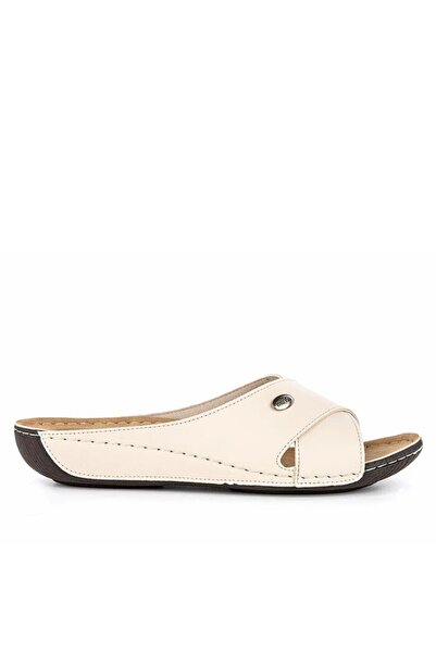Muya Beige Gel Sole Women's Slippers 32251 Yara Z