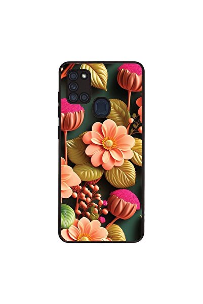 Sonique Θήκη 3D Flower Series για Samsung Galaxy A21s Σομόν