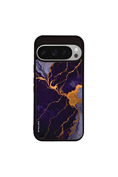 Sonique Θήκη Marble Series για Google Pixel 9 Pro 5G Μωβ