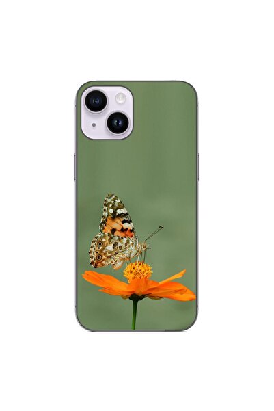 OEM Θήκη συμβατή με Apple iPhone 14 από σιλικόνη gel TPU με σχέδιο πεταλούδας