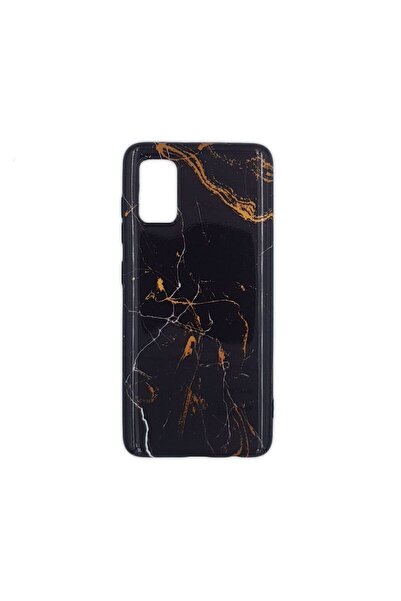 OEM Θήκη Marble Silicon Samsung Galaxy A51 Black / Gold