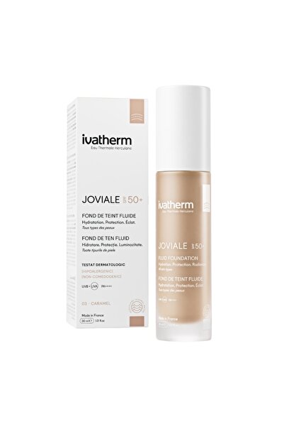 IVATHERM Fond de ten fluid SPF50+ Joviale, 30 ml, 03 Caramel