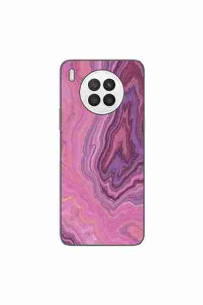 OEM Θήκη συμβατή με Huawei Nova 8i από σιλικόνη gel TPU με σχέδιο ροζ μαρμάρο...