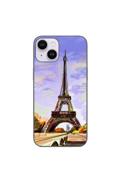 OEM Case compatible with Apple iPhone 15 Silicone Gel Tpu Pattern Drawing Eif...