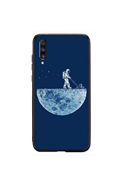 Other Samsung A70 Mowing the moon Black Glossy Θήκη