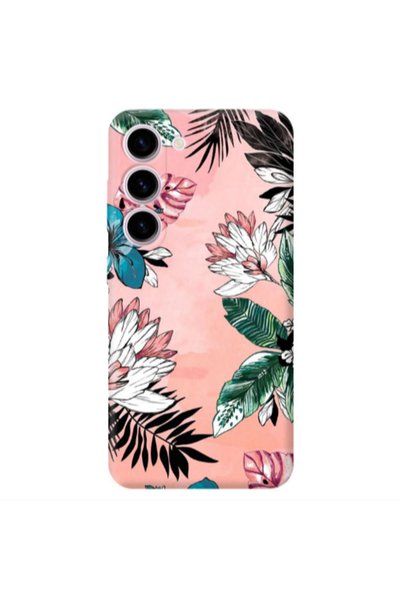 Other Samsung S23 Tropical flowers Transparent Silicone TPU Θήκη