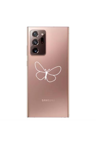 Other Samsung Note 20 Ultra butterfly Transparent Silicone TPU Θήκη