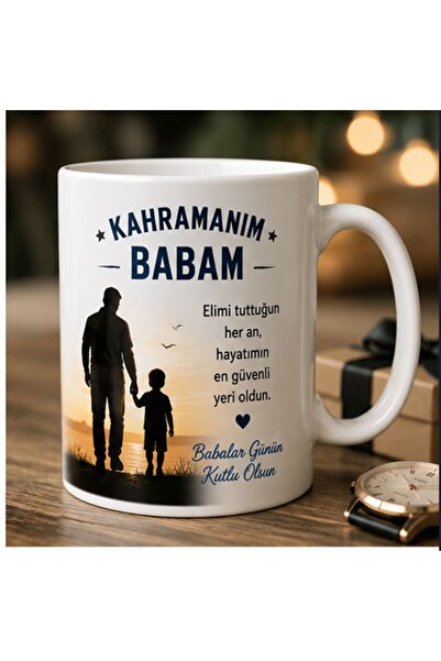 KADOREX DESIGN Babalar Günü Hediye Kupası – Babama Özel Anlamlı Baskılı Kupa ...
