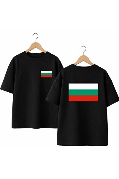 playwear T-shirt sa bugarskom zastavom na prednjoj i zadnjoj strani, 100% pam...