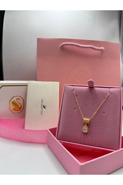 Generic Silver Beigeo Chain Necklace with Zircon Geometric Shape Pendant
