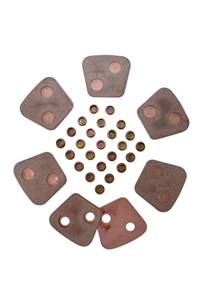Breckner Germany Set 12 ferodouri 4mm (77x69) cu nituri pentru disc ambreiaj ...