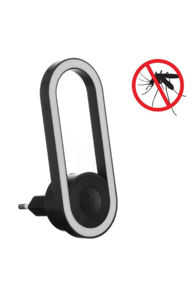 OEM Lampă de veghe și dispozitiv 2 în 1 Oval Negru 0.5 W - Alb Cald