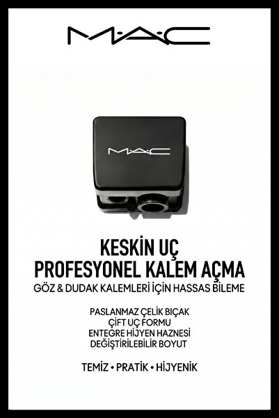 M.A.C German Stainless Steel Blade Makeup Pencil Sharpener Professional Cosme...