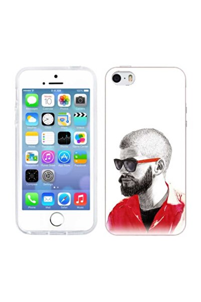 OEM Калъф, съвместим с Apple iPhone 5S, iPhone 5, от силиконов гел TPU, с абс...