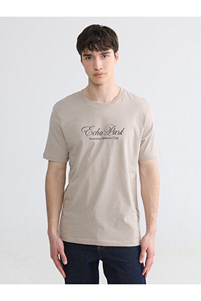 LC Waikiki Crew Neck Manhattan Printed Men's T-Shirt