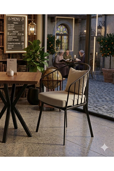 Buketim Mobilya Zebra sandalye cafe restoran proje mutfak balkon dış mekan