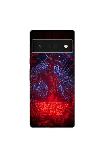 OEM Θήκη συμβατή με Google Pixel 6 Pro Σιλικόνης Τζελ TPU με σχέδιο Stranger ...