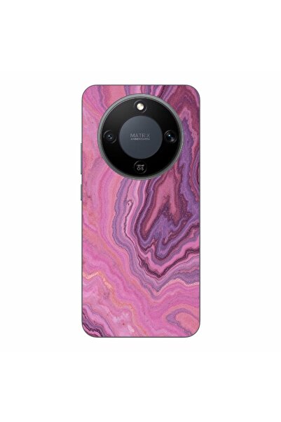 OEM Husa compatibila cu Honor Magic8 Lite Silicon Gel Tpu Model Pink Quartz M...