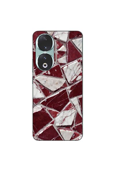 OEM Husa compatibila cu Honor 90 5G Silicon Gel Tpu Model Broken Glass Red Blood