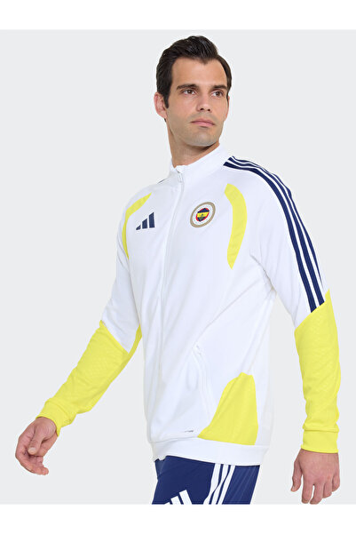Fenerbahçe 2026/2027 Yeni Sezon Antrenman A-Takım Beyaz Tam Fermuarlı Sweatshirt