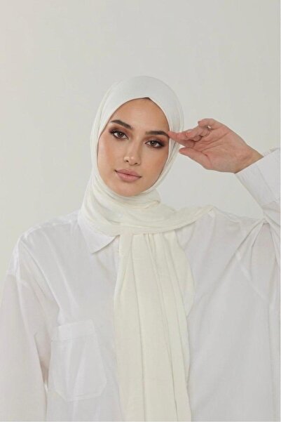İSTDONATELLA شال قطني ممشط - شال حجاب نسائي من الجيرسيه والليكرا