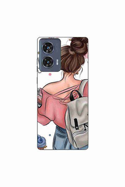 OEM Case compatible with Motorola Edge 50 Fusion Silicon Gel Tpu Model Girl F...