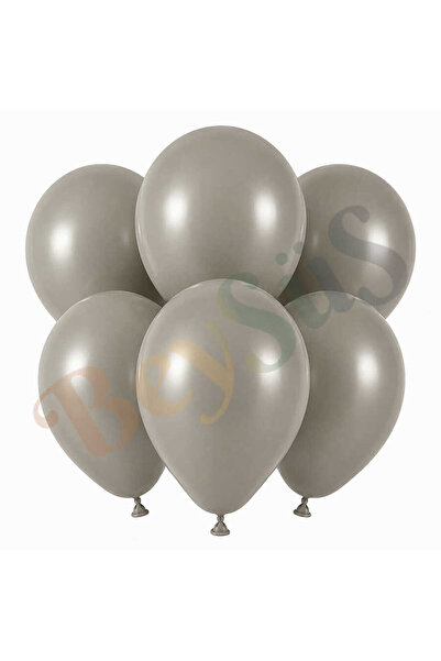 BeySüS Stone Color Latex Retro Balloon (30 cm) - 6 Pieces