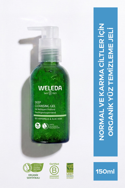 Weleda Deep Cleansing Gel Organik Derinlemesine Yüz Temizleme Jeli 150 ml