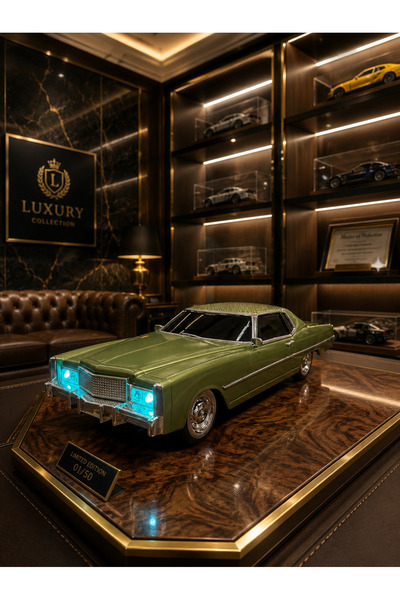 Manessa Nostalji Yeşil Fıstık 1969 Cadillac DeVille Coupe Bluetooth Speaker F...