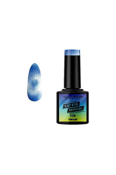Elixir CAT EYE 5D SEMI GEL (ΗΜΙΜΟΝΙΜΟ ΒΕΡΝΙΚΙ) - 1179 (CERULEAN) 8ML