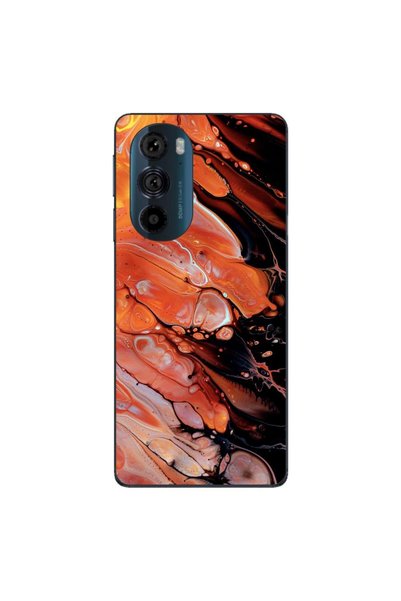 OEM Калъф, съвместим с Motorola Edge 30 Pro, силиконов гел TPU, с абстрактен ...